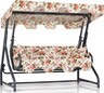 Vrtni trosjed za ljuljanje, višebojno boja, Ruta 3 Kişilik Bahçe Balkon Teras Salıncağı - 5