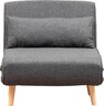 Fotelja na razvlačenje, Tamno siva, Folde Single - Dark Grey
