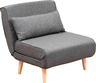 Fotelja na razvlačenje, Tamno siva, Folde Single - Dark Grey