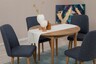Proširivi blagavaonski stol i stolice (5 komada) Gabrielle
