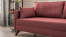 Kutna garnitura, Bordo crvena, Bella Corner Sofa Right 1 - Claret Red