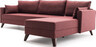 Kutna garnitura, Bordo crvena, Bella Corner Sofa Right 1 - Claret Red