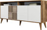 Konzola, Milan 160 - Walnut, White