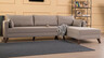 Kutna garnitura BELLA CORNER desna, krem, Bella Corner Sofa Right 1 - Cream