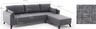 Kutna garnitura, Sivo, Bella Corner Sofa Right 1