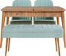 Set stola i stolica (4 komada), Vina 0701 - 3 - Atlantic, Green