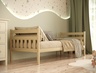 Drveni dječji krevet Dawid - svijetlo drvo (nelakirano) - 180x80 cm - Bez ladice