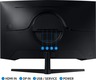 Samsung monitor Odyssey Gaming G55C, LS32CG552EUXEN, 32" VA QHD, 165Hz, 1ms, HDMI, DisplayPort, zakrivljen