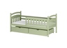 Drveni dječji krevet Terry s ladicom - olive - 190x90 cm