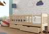 Drveni dječji krevet Gucio s ladicom - svijetlo drvo - 180x80 cm