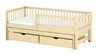 Drveni dječji krevet Softi s dodatnim krevetom i ladicom - svijetlo drvo - 180x80