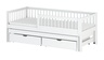 Drveni dječji krevet Softi s dodatnim krevetom i ladicom - bijeli - 160x80