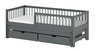 Drveni dječji krevet Softi s dodatnim krevetom i ladicom - grafit - 160x80