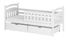 Drveni dječji krevet Terry s ladicom - bijeli - 180x80 cm