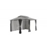 Gazebo paviljon Belize, 296 x 396 x 270 cm, siva