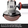 EINHELL akumulatorska kutna brusilica TE-AG 18/125-2 Li-Solo, 18 V, dubina rezanja 33 mm