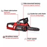 EINHELL akumulatorska lančana pila GE-LC 18/25 Li BL-Solo, 18 V, duljina rezanja 22.5 cm