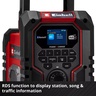 EINHELL akumulatorski radio TE-CR 18 Li DAB+/FM/BT-Solo, 18 V, 87.5 MHz, snaga zvučnika 10 W