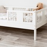 Drveni dječji krevet Luna 20 - bijeli - 180x80 cm - S ladicom