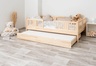 Drveni dječji krevet Luna 20 - svijetlo drvo - 180x80 cm - Dodatni krevet