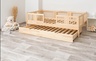Drveni dječji krevet Luna 20 - svijetlo drvo - 180x80 cm - Dodatni krevet