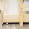 Drveni dječji krevet Karo Z - svijetlo drvo - 200x90 cm - Dodatni krevet