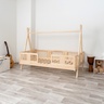 Drveni dječji krevet Luna Tipi - svijetlo drvo - 200x90 cm - Bez ladice