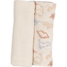 Bubaba BY FreeON tetra pelena muslin 2/1 životinjice beige 70x70 cm beige