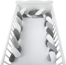 Bubaba BY FreeON ogradica za krevet pletenica 235x15 grey/white