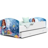 Drveni dječji krevet Tomi s ladicom - SIRENA - 160x80 cm bijeli - 8 cm PE madrac