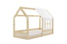 Drveni dječji krevet House s prozorom - 160x80 cm - bukva
