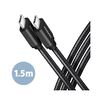 Axagon BUCM3-CM15AB kabel, USB-C 3.2 Gen1, 1.5m, crna