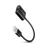 Axagon ADA-12 audio adapter, USB-A na 3.5mm stereo jack, 0.15m, crna