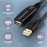 Axagon ADR-220 aktivni produžni kabel, USB AM 2.0 > USB BM, 20m