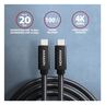 Axagon BUCM32-CM20AB kabel, USB-C, 20Gbps, 2m, crna
