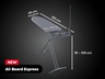 Leifheit Air Board Express M Black daska za glačanje, 120 x 38 cm