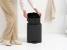 Brabantia Bo kanta s pedalom, 12 l, mineralna siva