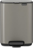 Brabantia Bo kanta s pedalom, 4 l, platina