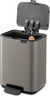 Brabantia Bo kanta s pedalom, 4 l, platina