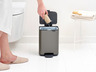Brabantia Bo kanta s pedalom, 4 l, platina