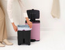 Brabantia Bo kanta s pedalom, 12 l, roza