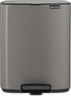 Brabantia Bo kanta s pedalom, 12 l, platina