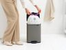 Brabantia Bo kanta s pedalom, 12 l, platina