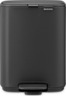 Brabantia Bo kanta s pedalom, 4 l, mineralna siva