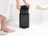 Brabantia Bo kanta s pedalom, 4 l, mat crna