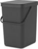 Brabantia Sort & Go koš za otpad, 25 l, siva