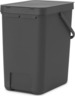 Brabantia Sort & Go koš za otpad, 25 l, siva