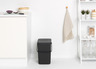 Brabantia Sort & Go koš za otpad, 25 l, siva