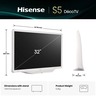 Hisense 32" QLED Déco TV 32S5Q, Full HD, VIDAA Smart, 60Hz Game Mode