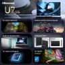 Hisense 85" ULED MiniLED TV 85U7SE,  4K Ultra HD, VIDAA Smart, Hi-View AI Engine Pro, 144Hz Game Mode